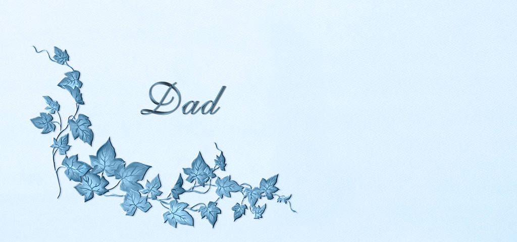 Corner Ivy Dad Blue Blue Faux